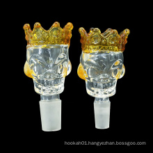 New Design Crown Ghost Head Glass Cigarette Bowl Glass Hookah Shisha Head Bowl